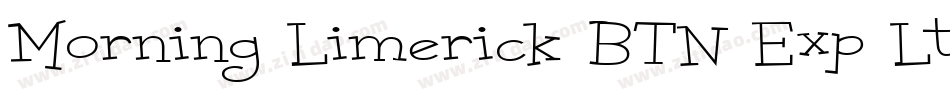 Morning Limerick BTN Exp Lt字体转换